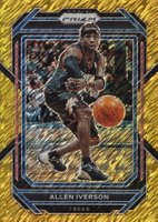 2022 Panini Prizm #281 Allen Iverson Gold Shimmer Fotl Basketball Card