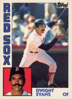 1984 Topps Tiffany #720 Dwight Evans Baseball Card