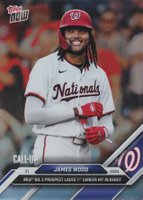 2024 Topps Now #367SP James Wood Rainbow Foil Baseball Card