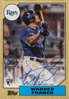 2022 Topps 1987 Topps Baseball Autographs #87BAWF Wander Franco Baseball Card