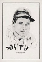 1950 Callahan Hall of Fame # Jimmie Foxx Baseball Card
