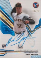 2024 Topps Pristine Pristine Autographs #PAPS Paul Skenes Blue Pristine Baseball Card