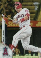 2020 Ben Baller Chrome #1 Mike Trout Gold Refractor Baseball Card
