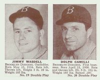 1941 Double Play #19/20 Wasdell/Camilli Baseball Card