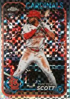 2024 Topps Chrome #251 Victor Scott X-Fractor Baseball Card