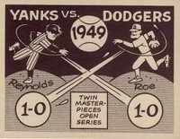 1967 Laughlin World Series #46 1949- Yankees Vs. Dodgers Baseball Card