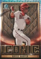 2023 Bowman Chrome Mega Box Bowman Iconic #BI13 Bryce Harper Baseball Card