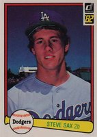 1982 Donruss #624 Steve Sax Baseball Card