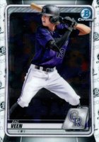 2020 Bowman Draft #BD107 Zac Veen SP-Chrome Baseball Card