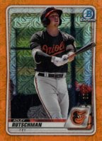 2020 Bowman Chrome Mega Box #BCP50 Adley Rutschman Orange Refractor Baseball Card