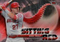 2018 Finest Sitting Red #SR-MT Mike Trout Baseball Card