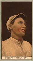 1912 Brown Backgrounds Broadleaf #147 George Paskart Correct spell Paskert Baseball Card