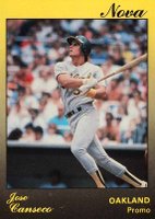 1991 Star Nova Edition # Jose Canseco Promo Baseball Card