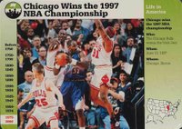 1997 Grolier Inc. Life in America #118-9 Michael Jordan Basketball Card