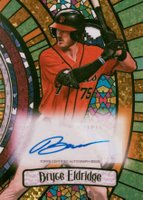 2023 Bowman Draft Bowman Glass Autograph #BGABE Bryce Eldridge Gold Mini Diamond Baseball Card