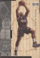 1998 Upper Deck Hardcourt Jordan Holding Court #J10 Charles Barkley/Michael Jordan Silver Basketball Card