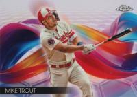 2024 Topps Chrome Helix #HX2 Mike Trout Baseball Card