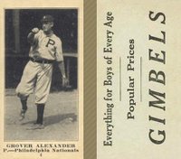1916 Gimbels #4 Grover Alexander Baseball Card