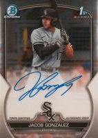 2023 Bowman Draft Chrome Prospect Autograph #CDAJGO Jacob Gonzalez Baseball Card
