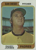 1974 Topps #173s Randy Jones San Diego Baseball Card