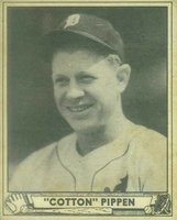 1940 Play Ball #136 Cotton Pippen Baseball Card
