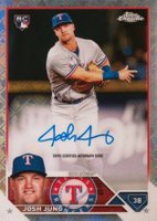 2023 Topps Chrome Logofractor Edition Refractor Chrome Autograph #RCAJJ Josh Jung Baseball Card