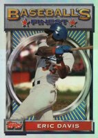 1993 Finest #126 Eric Davis Refractor Baseball Card