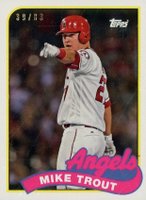 2019 Topps Transcendent VIP Party Mike Trout Through the Years #1989 Mike Trout Baseball Card