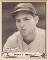 1940 Play Ball #4 Tommy Henrich Baseball Card