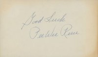 1999 Hall of Fame Autographs # Pee Wee Reese Index Card Baseball Card