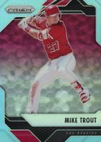 2017 Panini Chronicles Panini Prizm #26 Mike Trout Light Blue Baseball Card