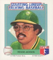 1988 Starting Line Up Talking Baseball Team Set # Reggie Jackson Baseball Card