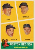 1960 Topps #456 Red Sox Coaches Baseball Card