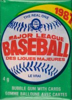 1987 O-Pee-Chee #WP Wax Pack Baseball Card