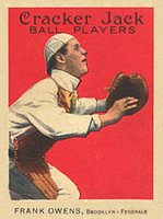 1914 Cracker Jack #74 Frank Owens Correct spell Owen Baseball Card