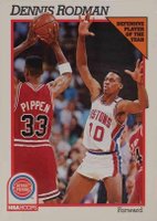 1991 Hoops #64 Dennis Rodman Basketball Card