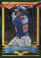 2021 Topps Finest Flashbacks #133 Francisco Lindor Baseball Card