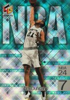 1999 Upper Deck HoloGrFX NBA 24/7 #N1 Tim Duncan Basketball Card