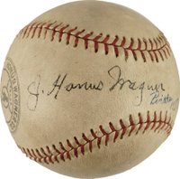 1999 Hall of Fame Autographs # Honus Wagner Ball Baseball Card