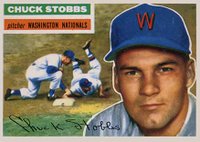 1956 Topps #68 Chuck Stobbs White Back Baseball Card