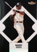 2006 Finest #100 Barry Bonds Black Refractor Baseball Card