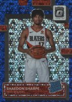 2022 Panini Donruss Optic #249 Shaedon Sharpe Fast Break Blue Basketball Card