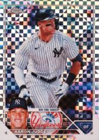 2023 Topps Chrome #62 Aaron Judge X-Fractor Baseball Card