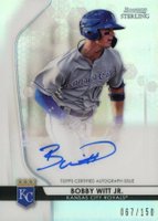 2020 Bowman Sterling Prospect Autographs #BWJ Bobby Witt Jr. Refractor Baseball Card