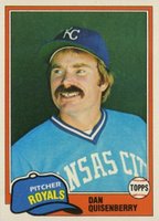 1981 Topps #493 Dan Quisenberry Baseball Card
