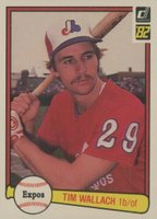 1982 Donruss #140 Tim Wallach Baseball Card