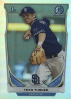 2014 Bowman Draft Picks #CDP10 Trea Turner Chrome-Refractor Baseball Card