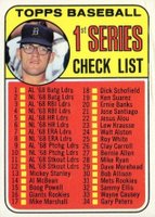 1969 Topps #57 1st Series Checklist (1-109) Baseball Card