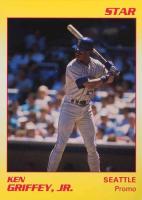 1990 Star Promos # Ken Griffey Jr. Red on Yellow Baseball Card