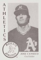 1984 Chong Modesto A's #5 Jose Canseco Baseball Card